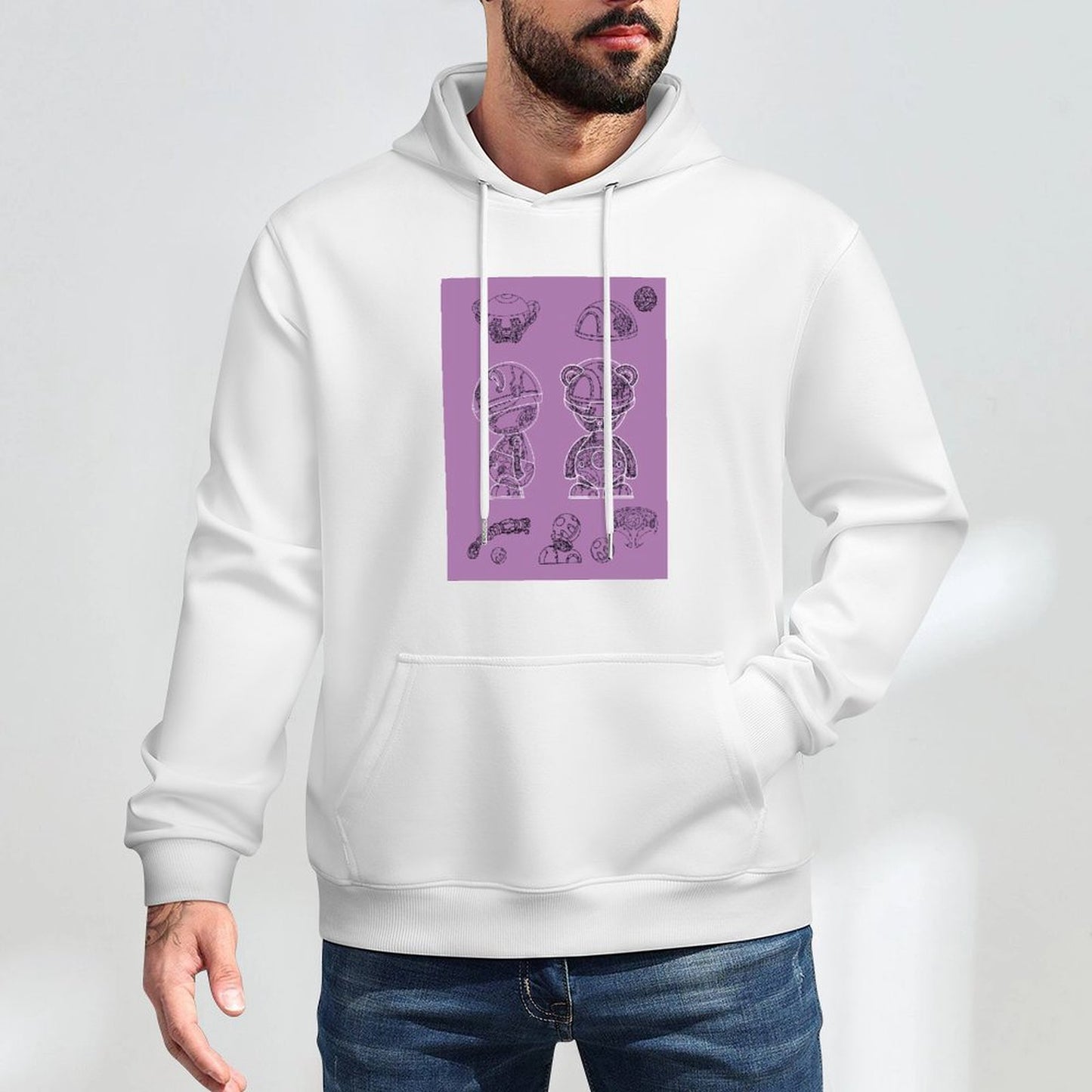 Hoodie Front PatternFade-Resistant Neat