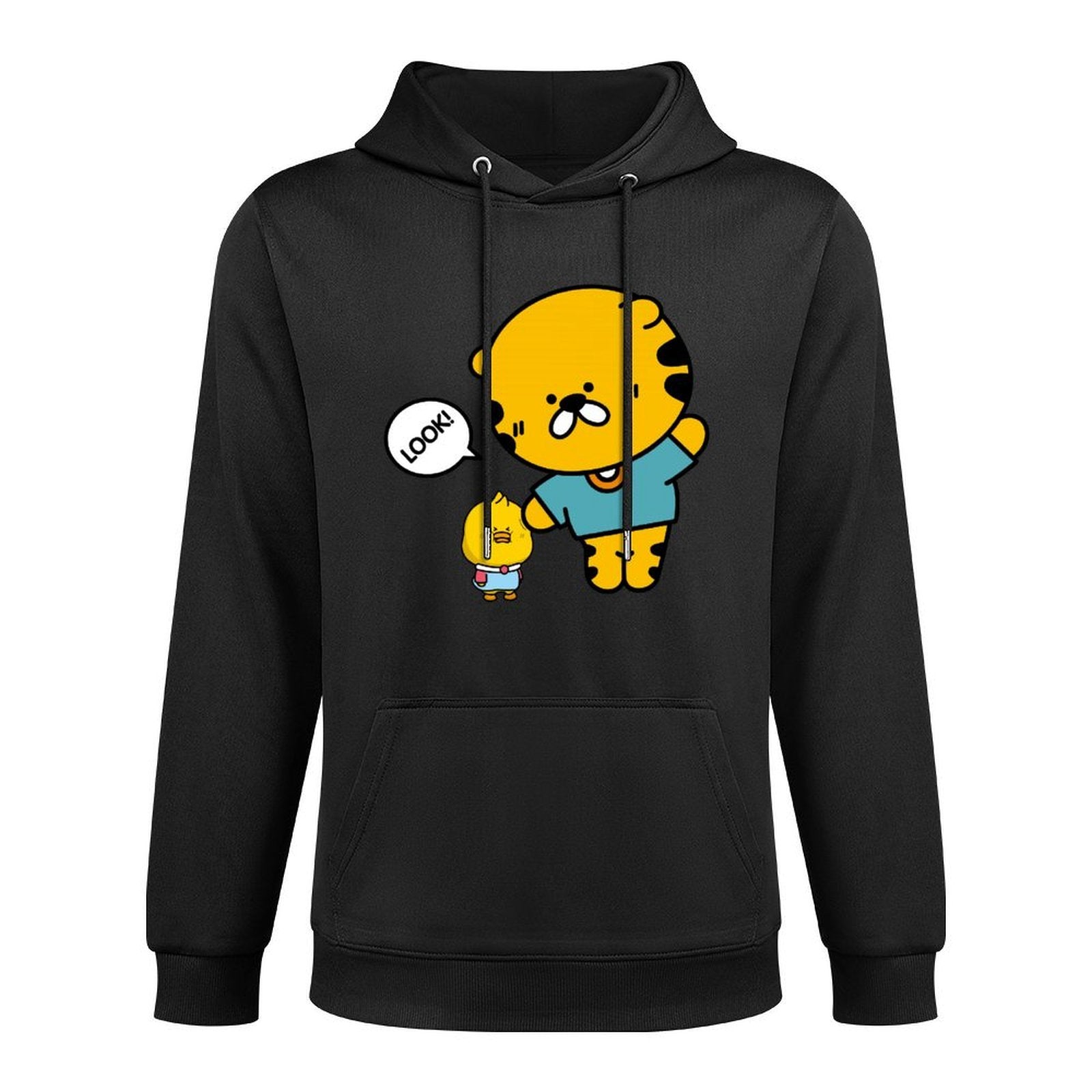 Double-Stitched Crisp Print Front Graphic Hoodies