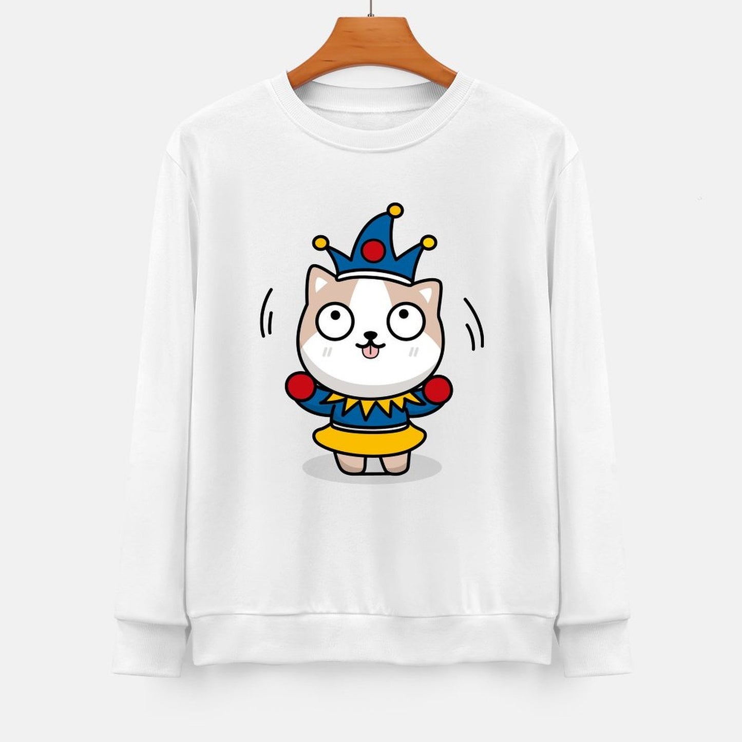 Front Patterned Long Sleeve TopStudio Comfort