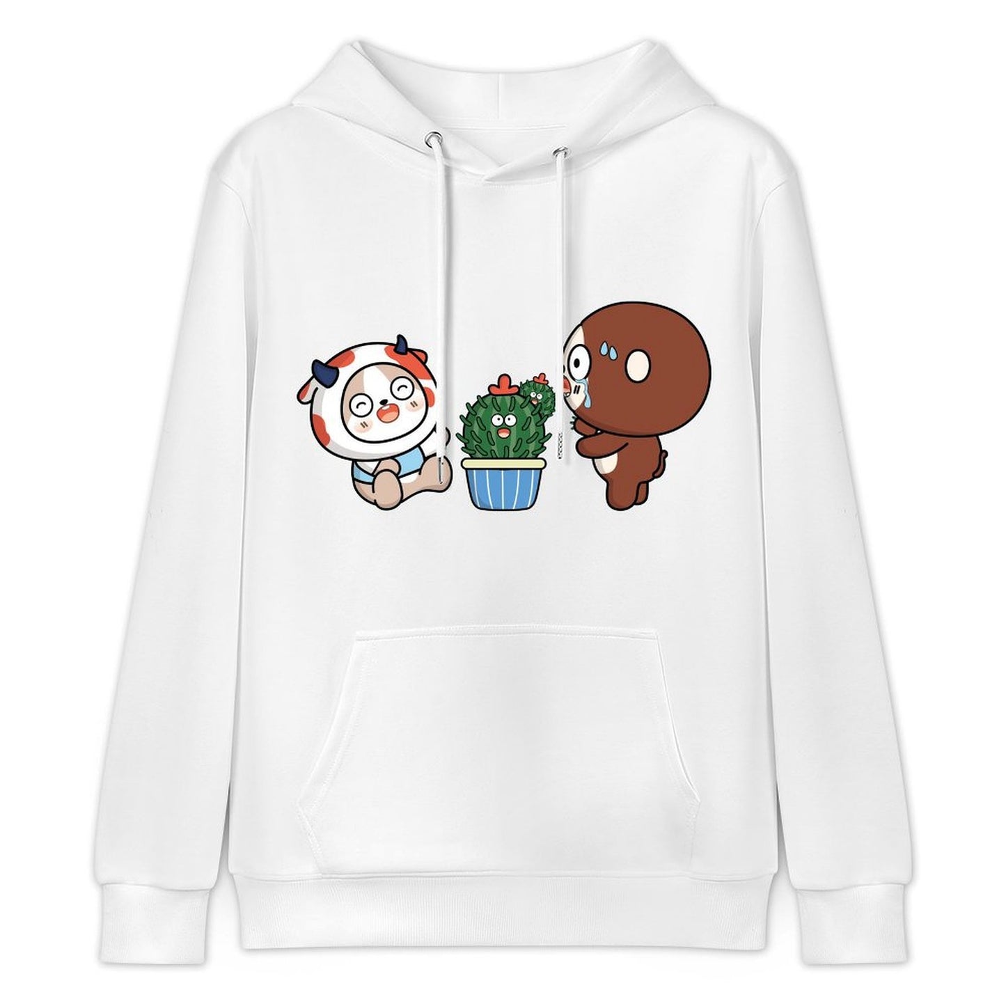 Easy-Care Vibrant Colors Front Graphic Hoodies