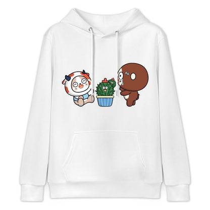 Easy-Care Vibrant Colors Front Graphic Hoodies