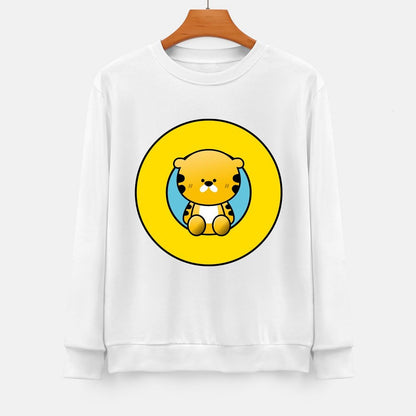 Front Patterned Long Sleeve TopFade-Proof Reliable