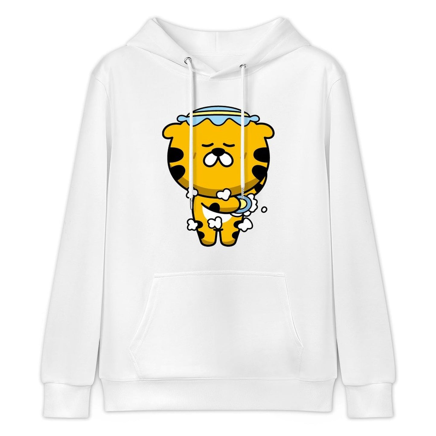 RegularFit Solid Front Graphic Hoodies