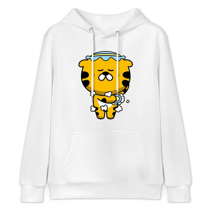 RegularFit Solid Front Graphic Hoodies