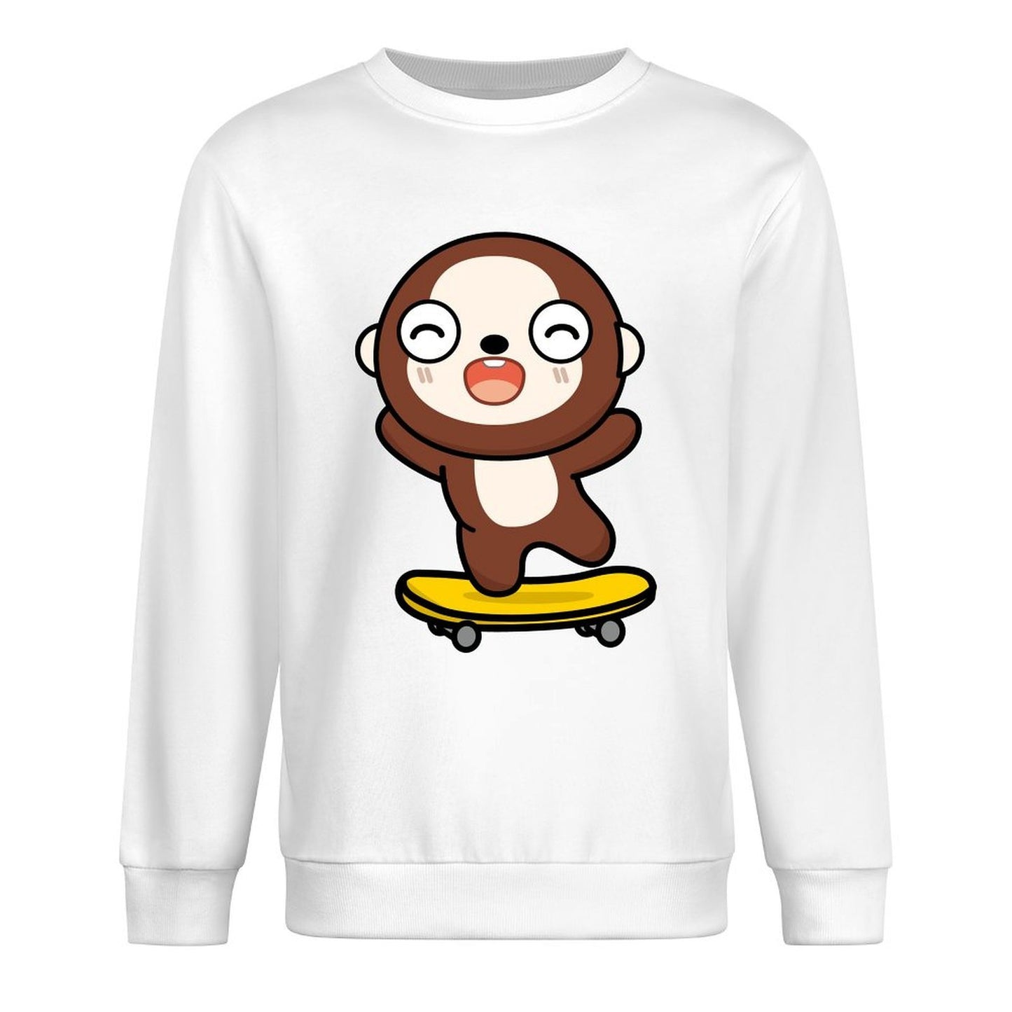 Front Patterned Long Sleeve TopOriginal Relaxed