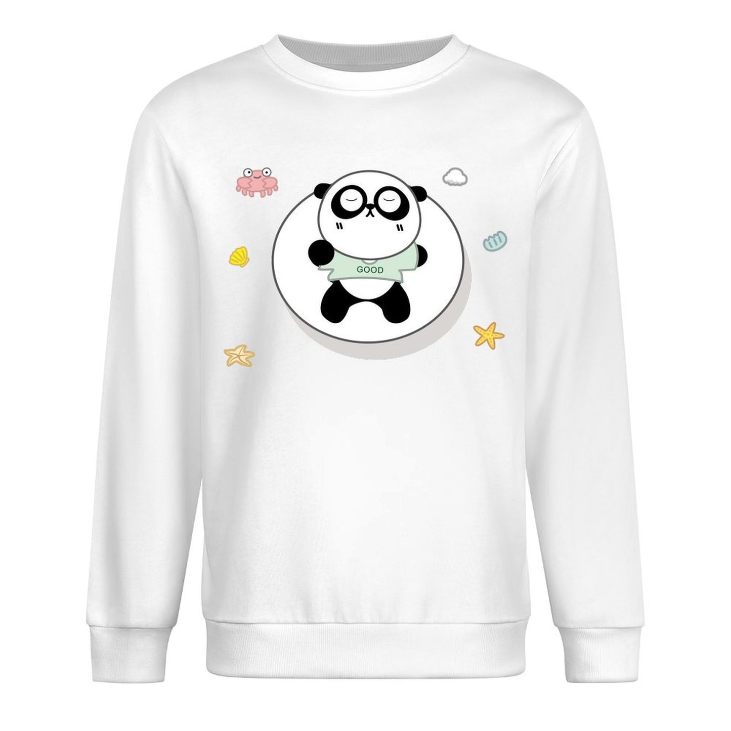 Front Patterned Long Sleeve TopBasicSeries Reliable