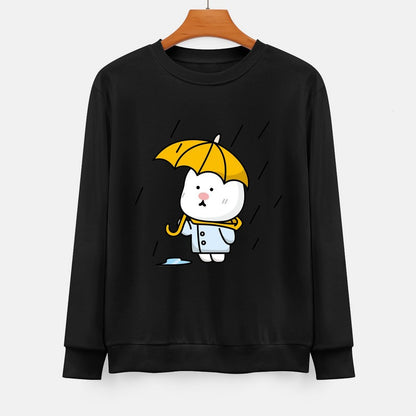  Front Patterned Long Sleeve TopFade-Resistant Street