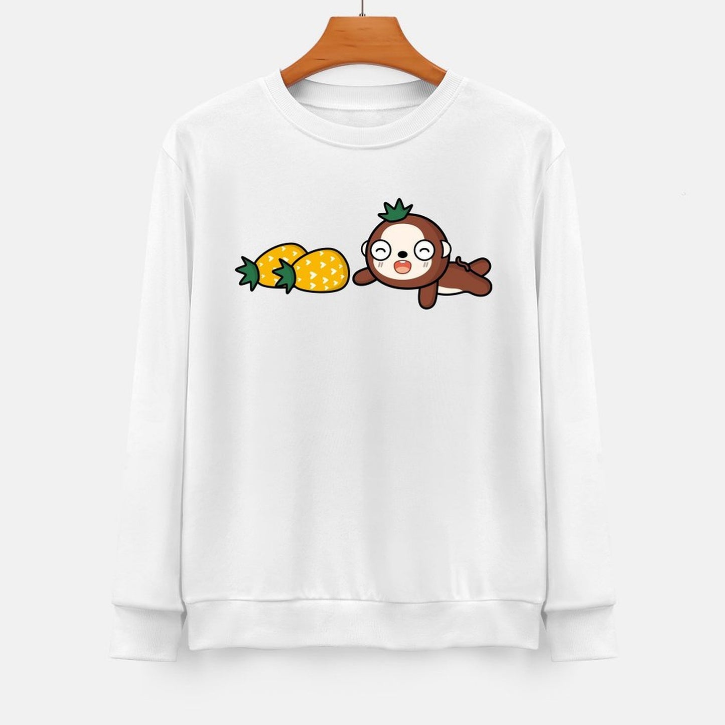 Front Patterned Long Sleeve TopReliable Double-Stitched