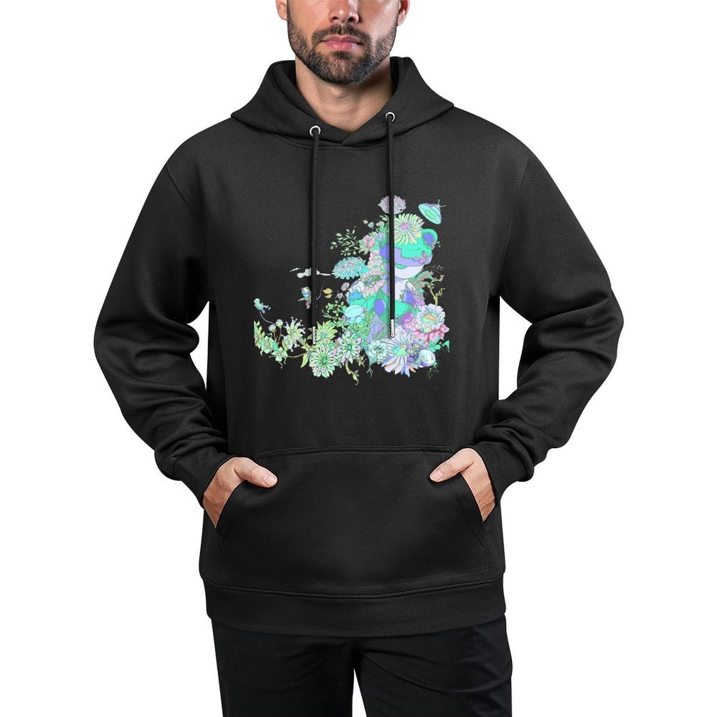 IPIB 250g Hooded Pocket Sweatshirt Front GraphicMen's Hooded  Sweatshirt6000057-6