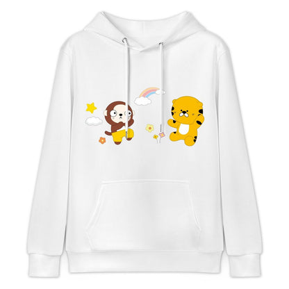 Casual Printed Front Graphic Hoodies