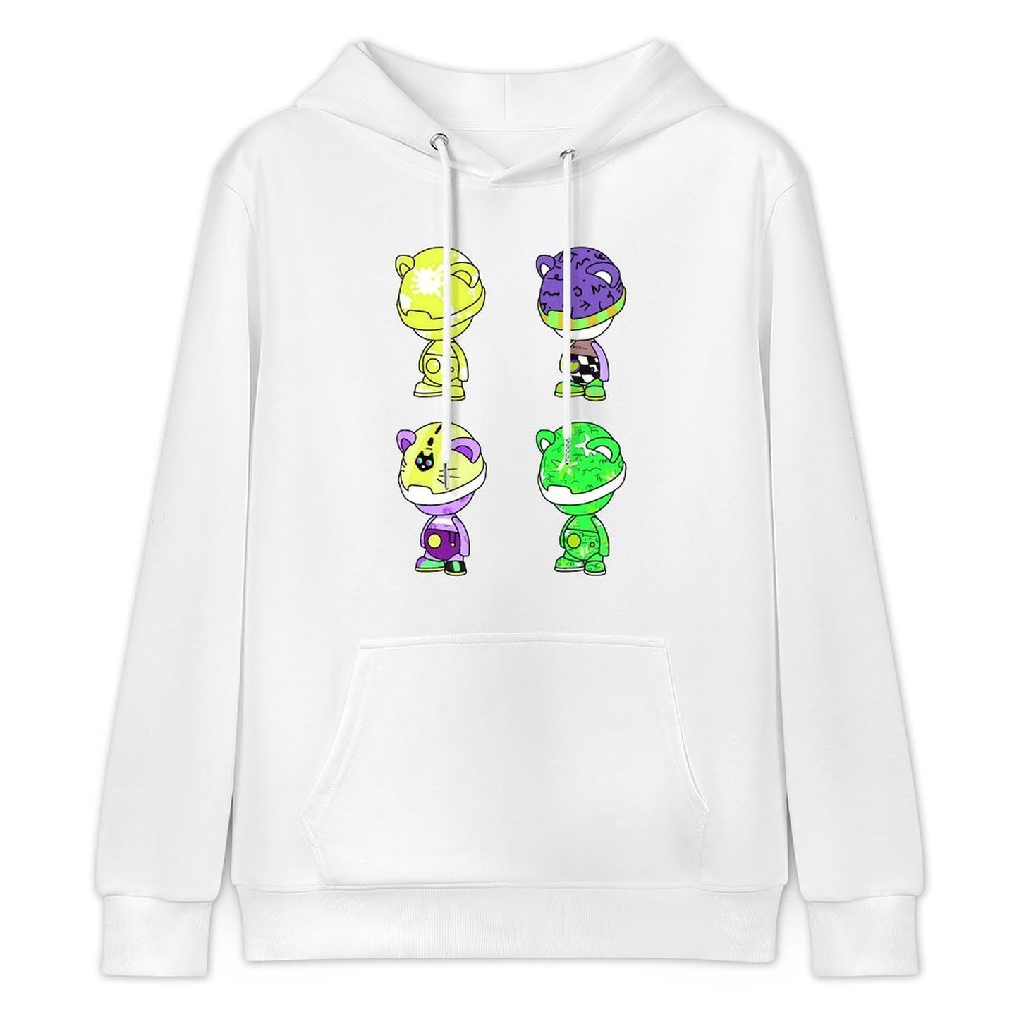 Hoodie Front PatternSoft Natural