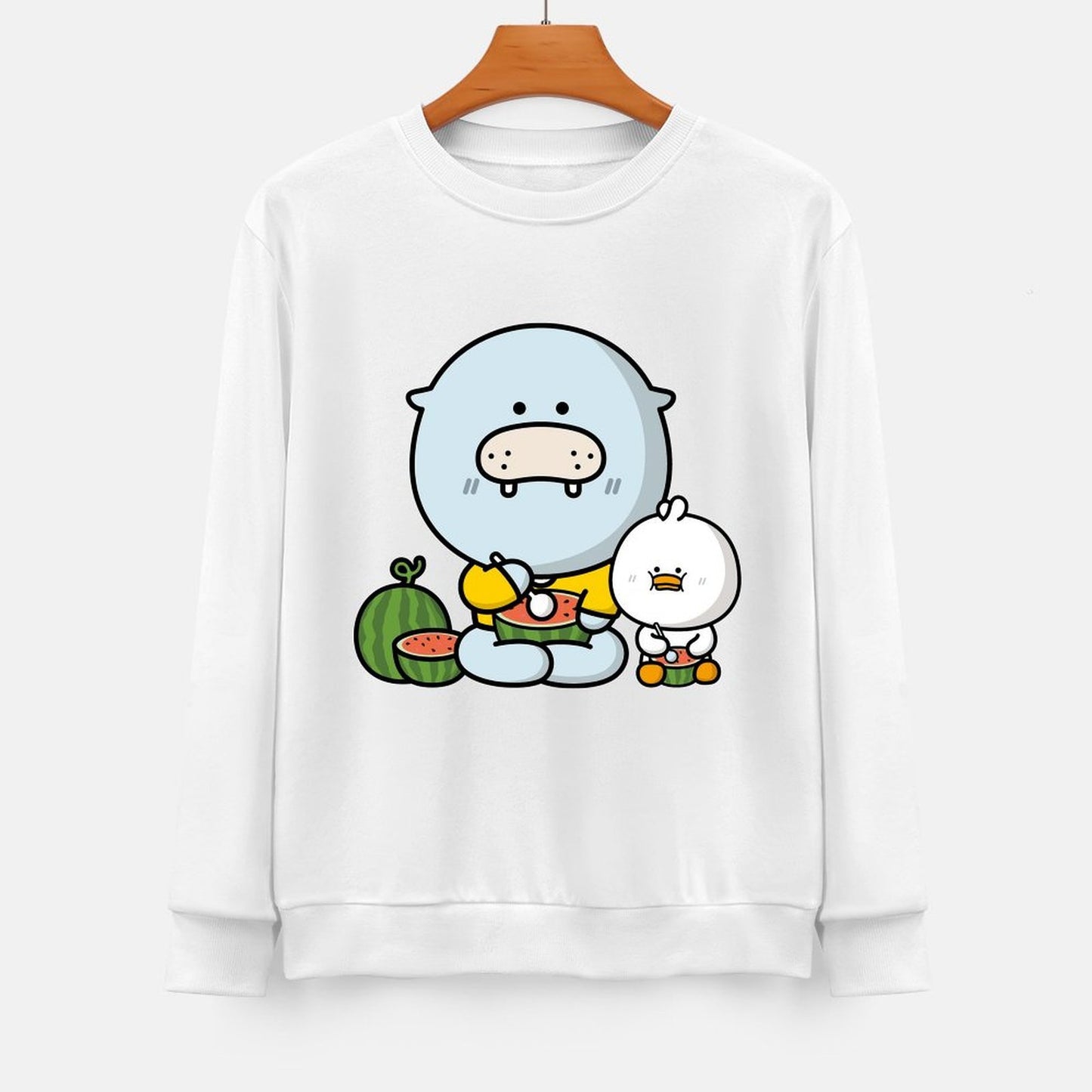 Front Patterned Long Sleeve TopRetro Fitted