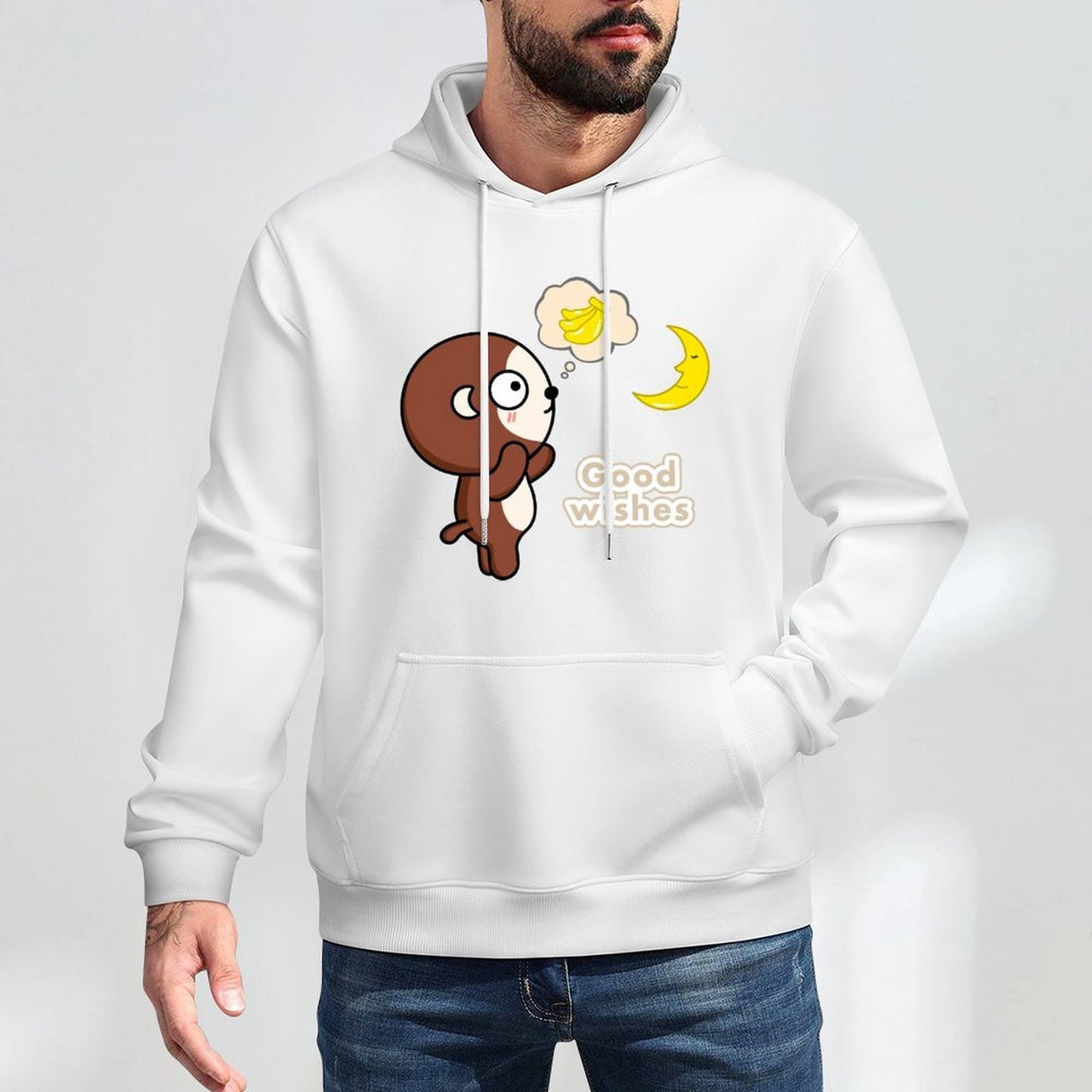 Regular SoftLine Front Graphic Hoodies