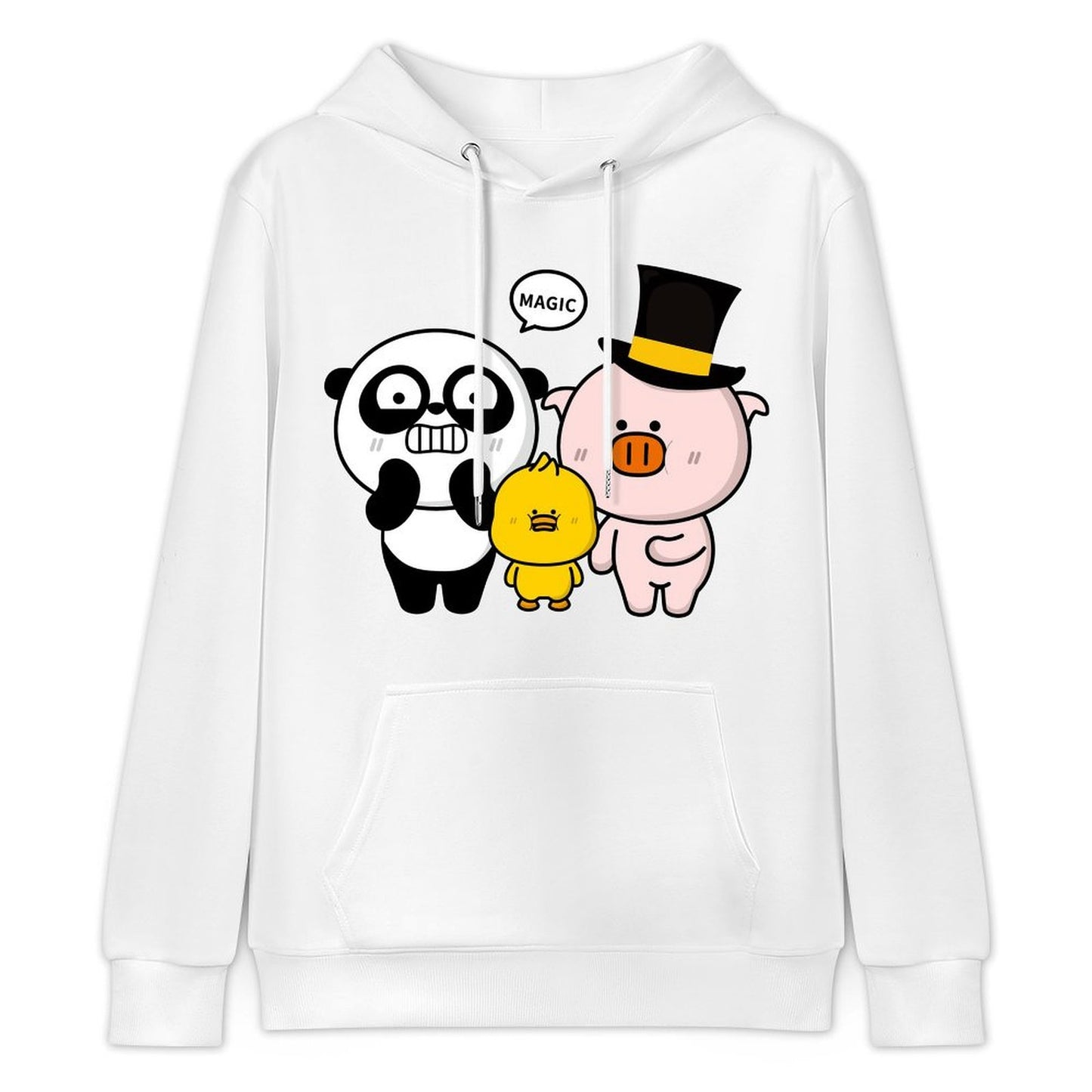 Eco-Conscious Signature Front Graphic Hoodies