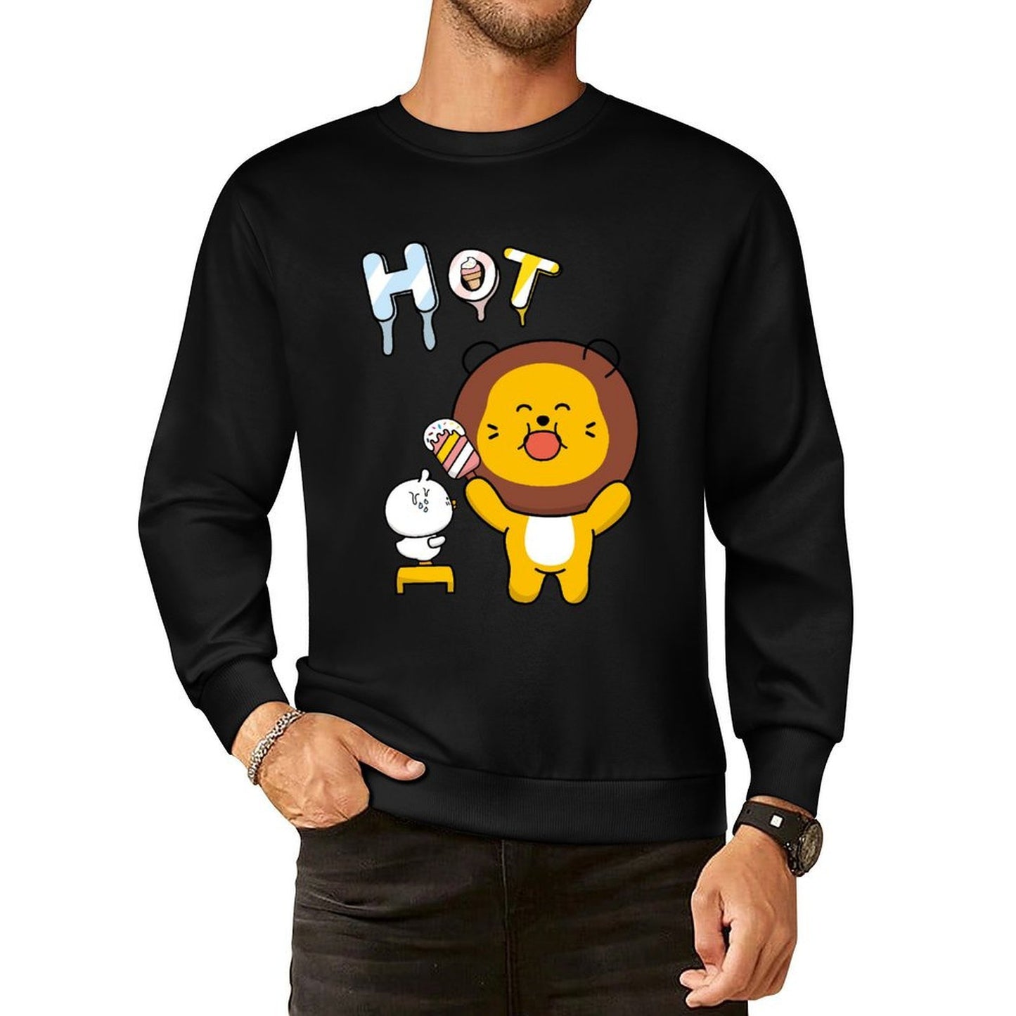 IPBR 250g Crew Neck Long Sleeve Sweatshirt Front GraphicCrew Neck Long Sleeve Sweatshirt4000970