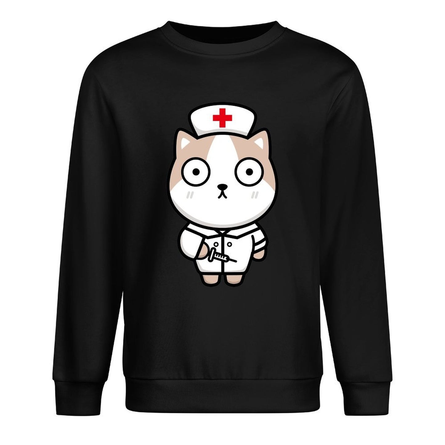 Front Patterned Long Sleeve TopRelaxFit Heritage