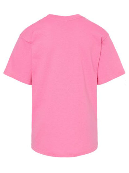 Custom Pink Cotton Short Sleeve Tee