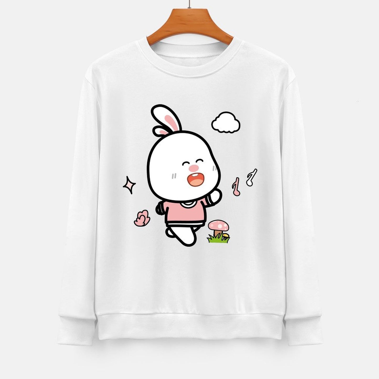 Front Patterned Long Sleeve TopSeamless Soft