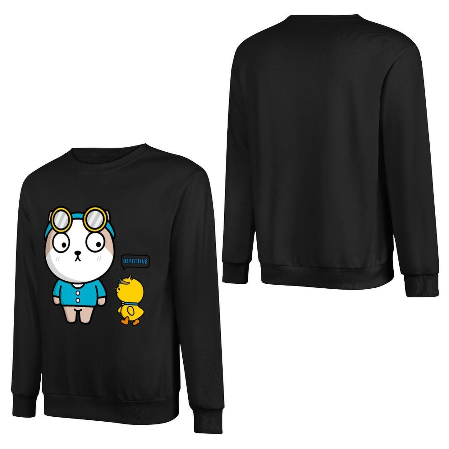 Front Patterned Long Sleeve TopColorfast Midweight