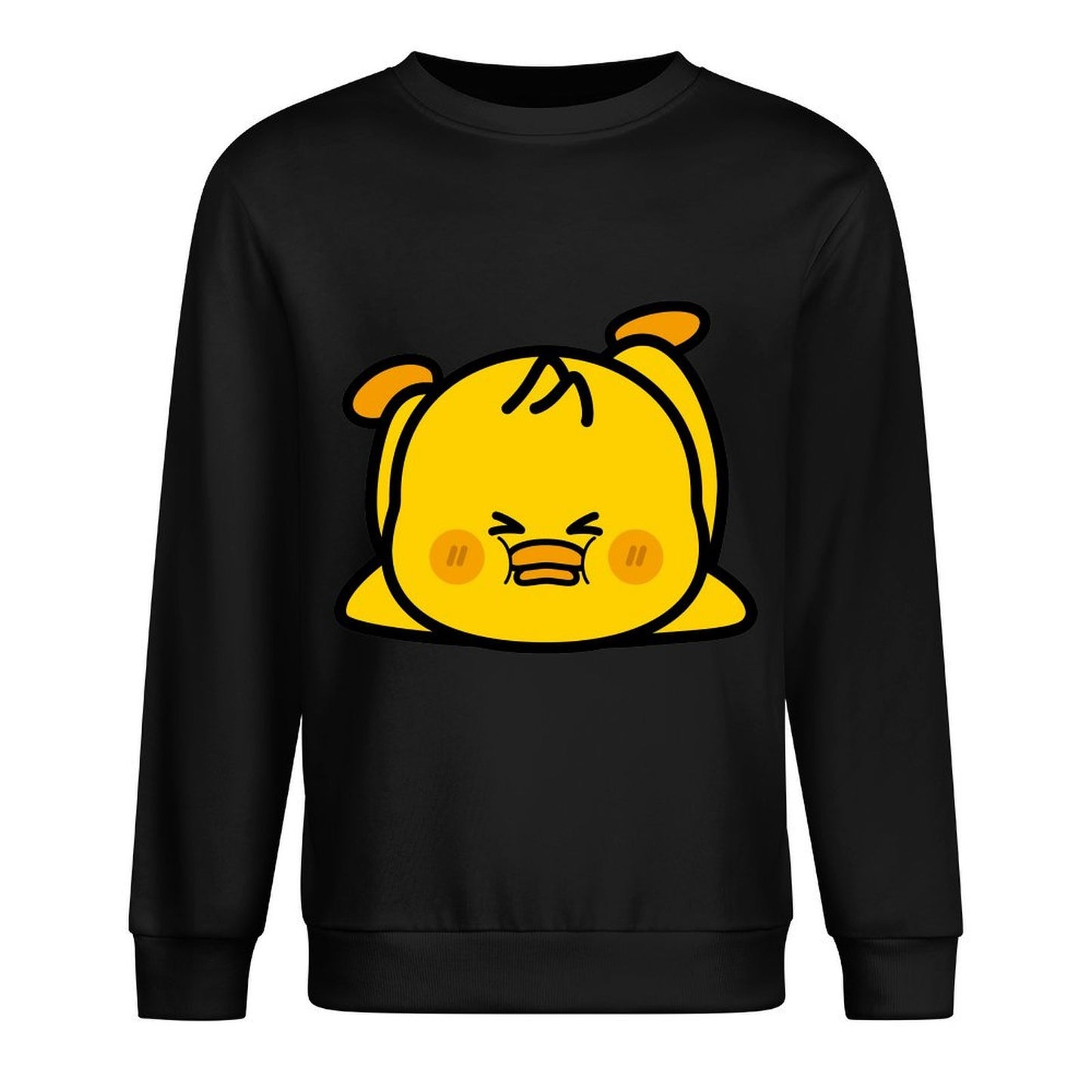 Front Patterned Long Sleeve TopStandard Oversized