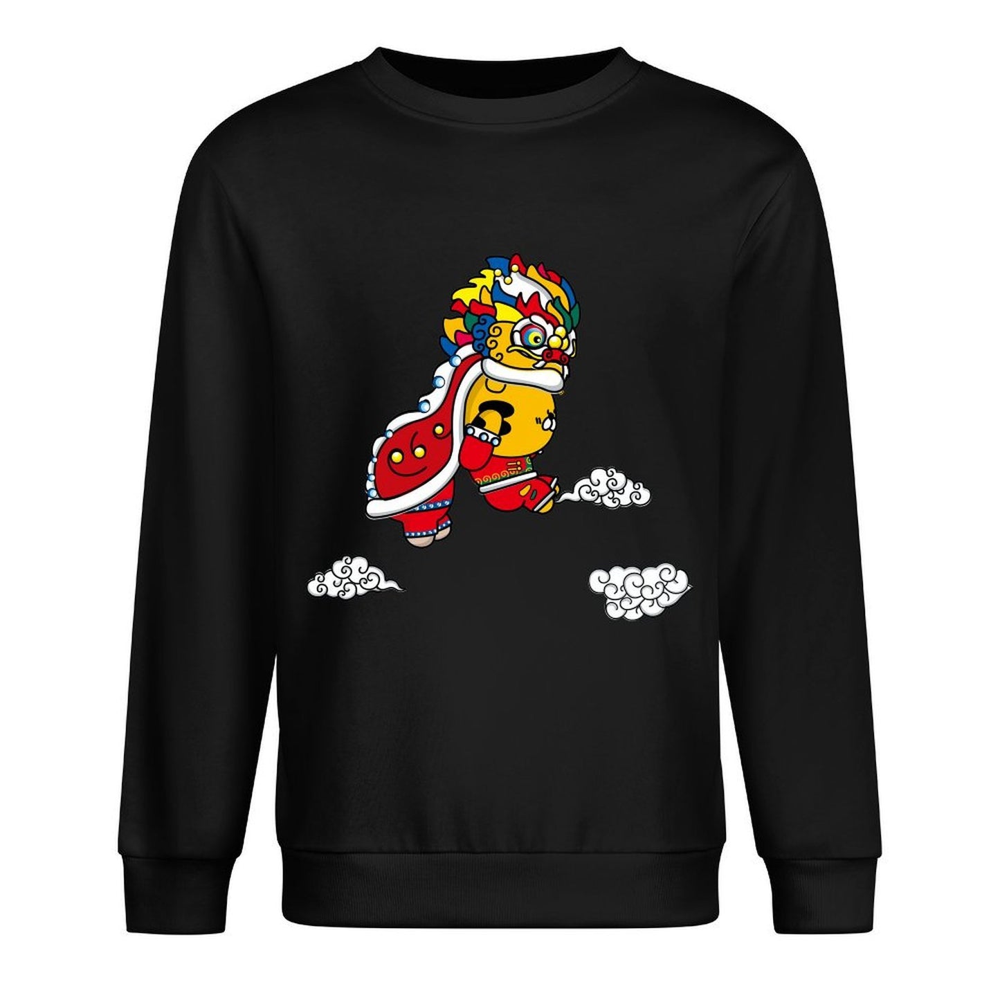 Front Patterned Long Sleeve Top Minimalist