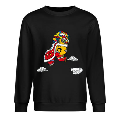 Front Patterned Long Sleeve Top Minimalist