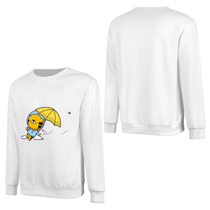 Front Patterned Long Sleeve TopModern High-Quality