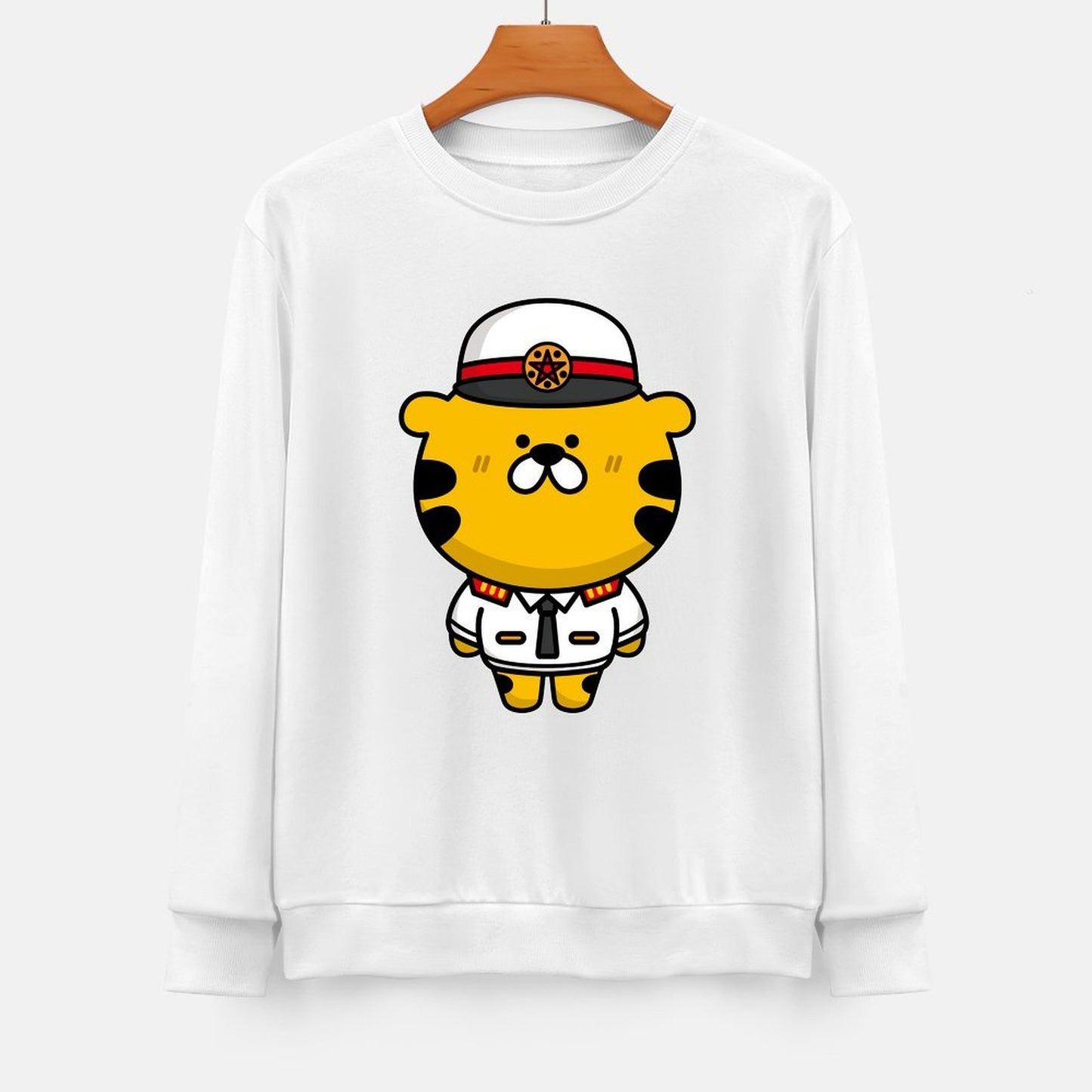 Front Patterned Long Sleeve TopCoreLine Timeless