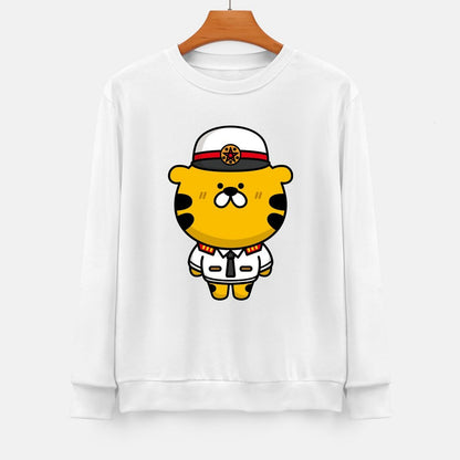 Front Patterned Long Sleeve TopCoreLine Timeless