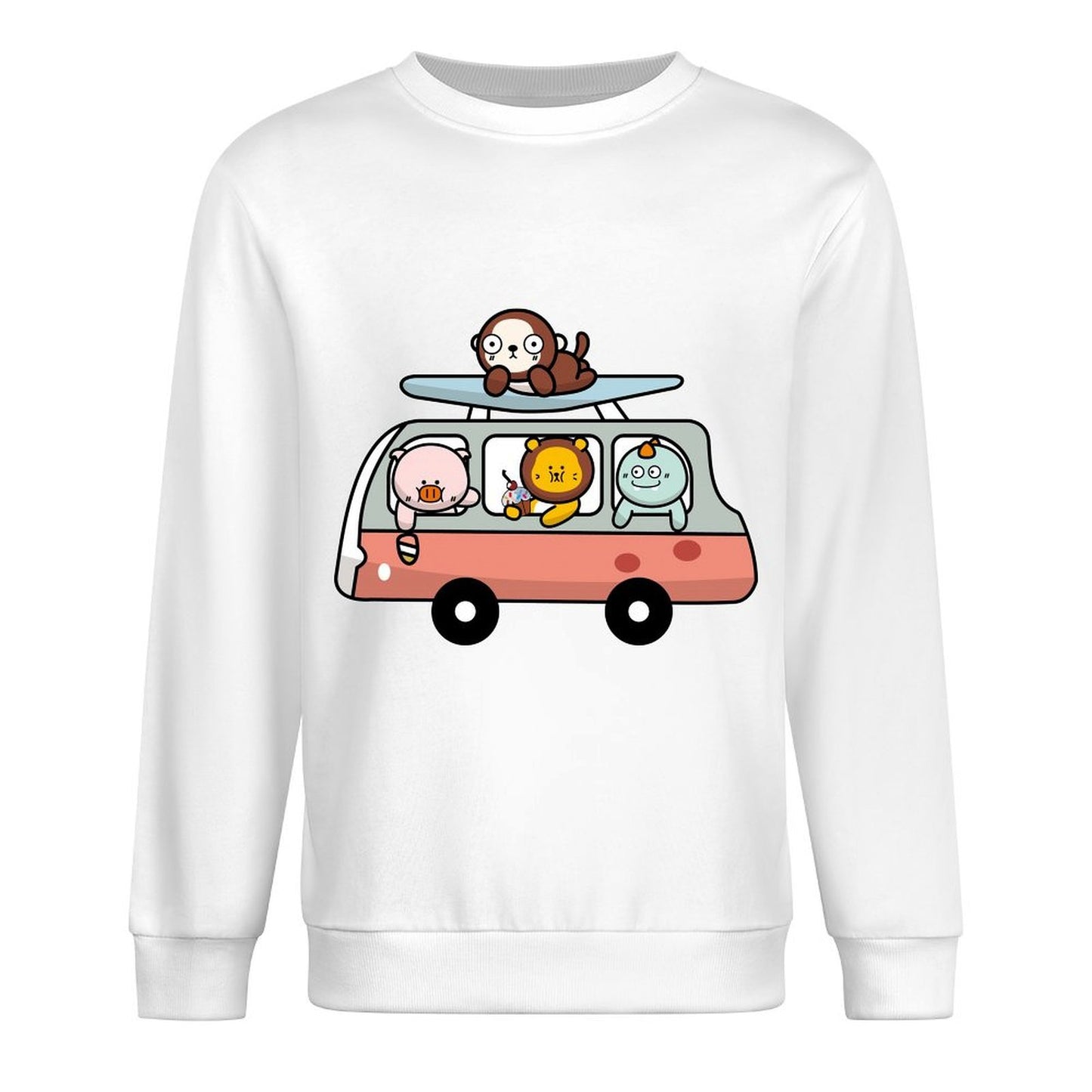 Front Patterned Long Sleeve TopEssential Reliable