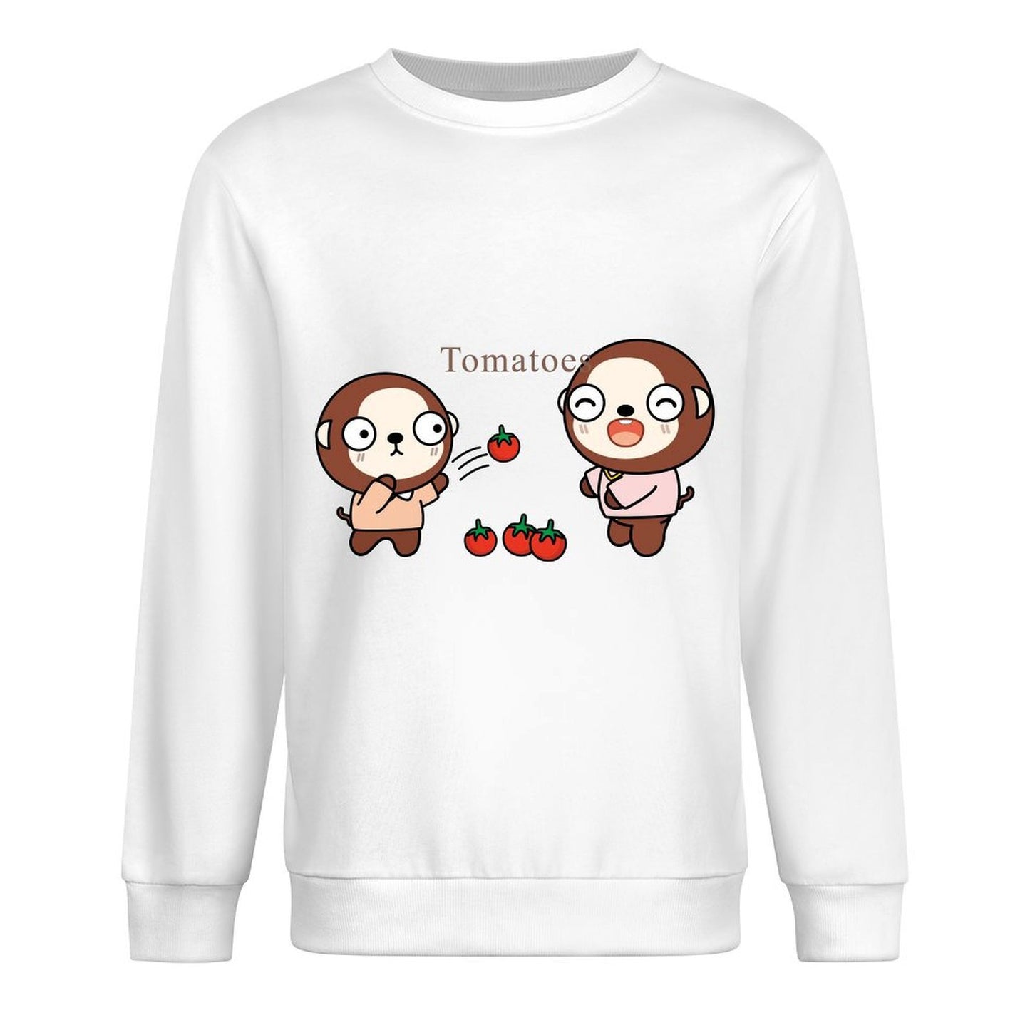 Front Patterned Long Sleeve TopUnisex Edition