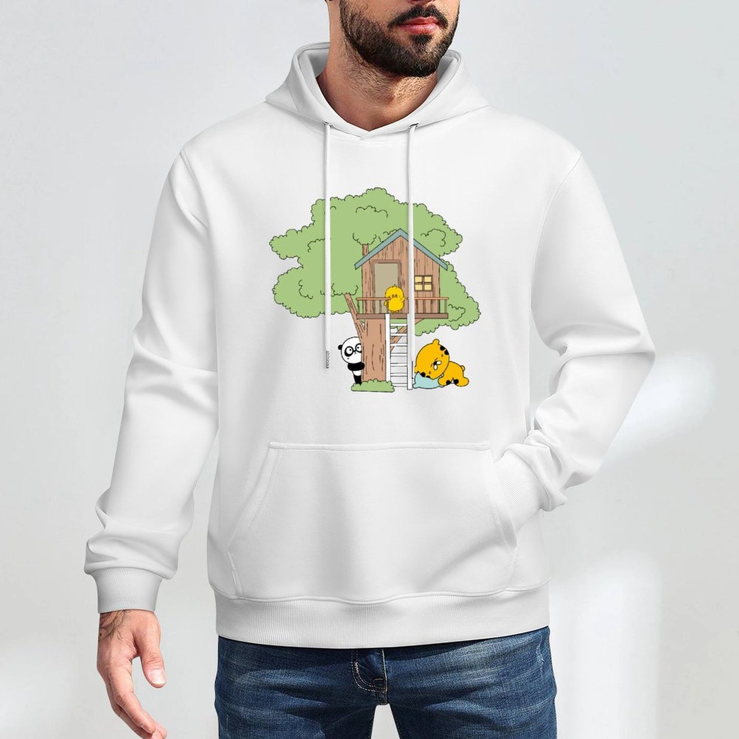 Minimalist RelaxFit Front Graphic Hoodies