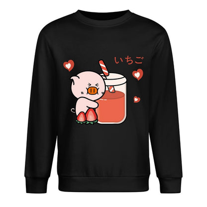 Front Patterned Long Sleeve TopStreetFit 100% Cotton