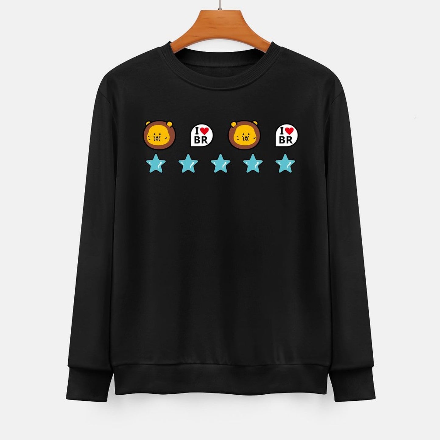 Front Patterned Long Sleeve TopCityStyle Unisex