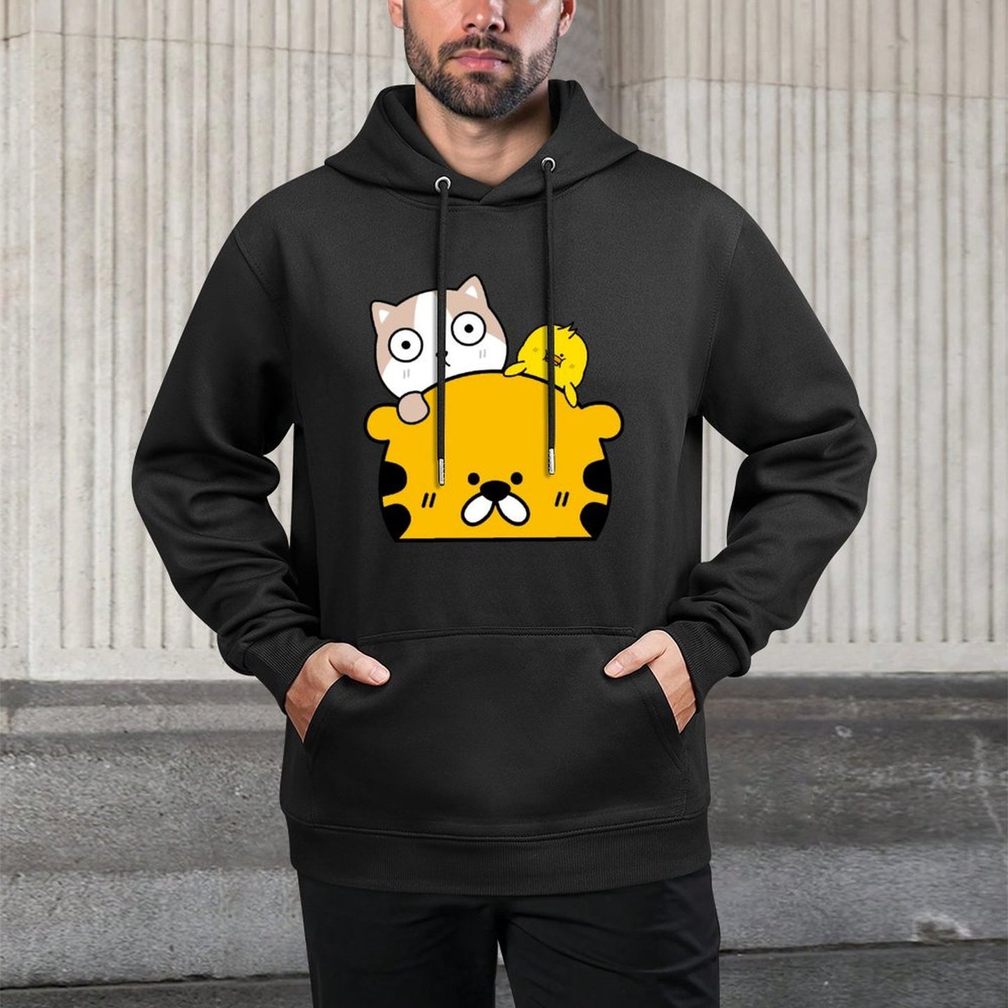 Eco-Conscious ClassicFit Front Graphic Hoodies