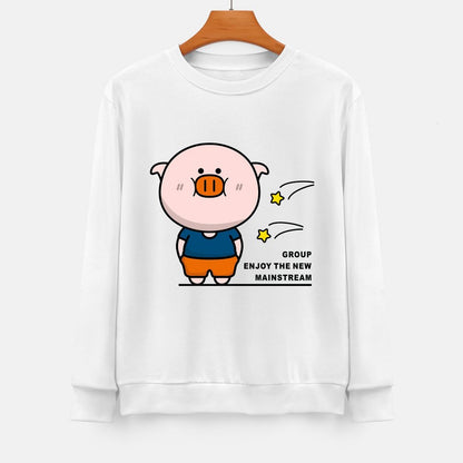 Front Patterned Long Sleeve TopSimpleFit Minimalist