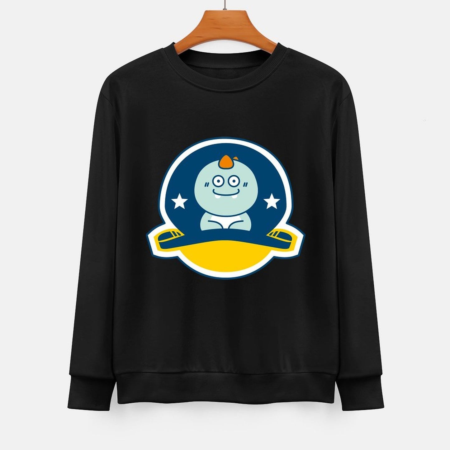 Front Patterned Long Sleeve TopStandard Bold