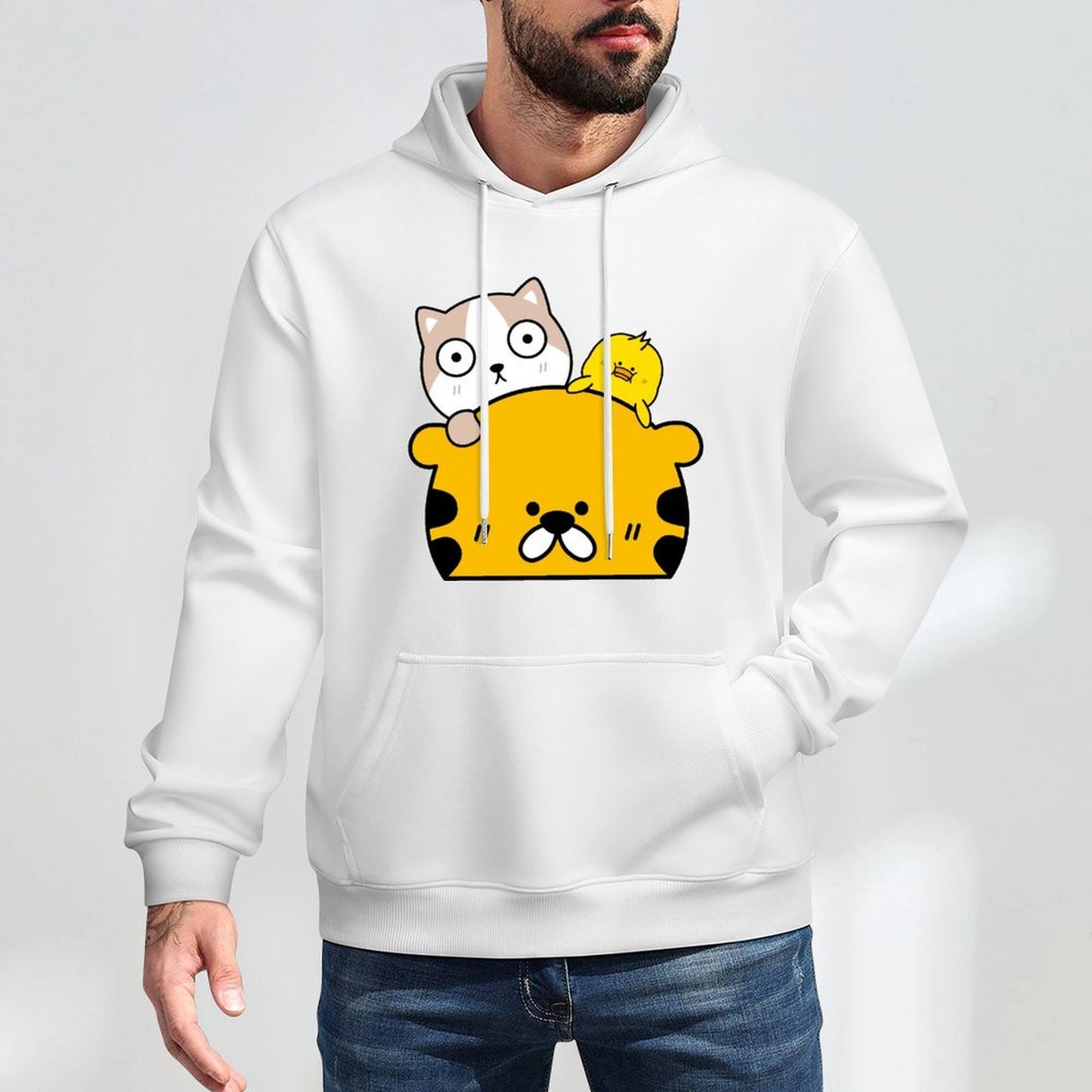 Eco-Conscious ClassicFit Front Graphic Hoodies