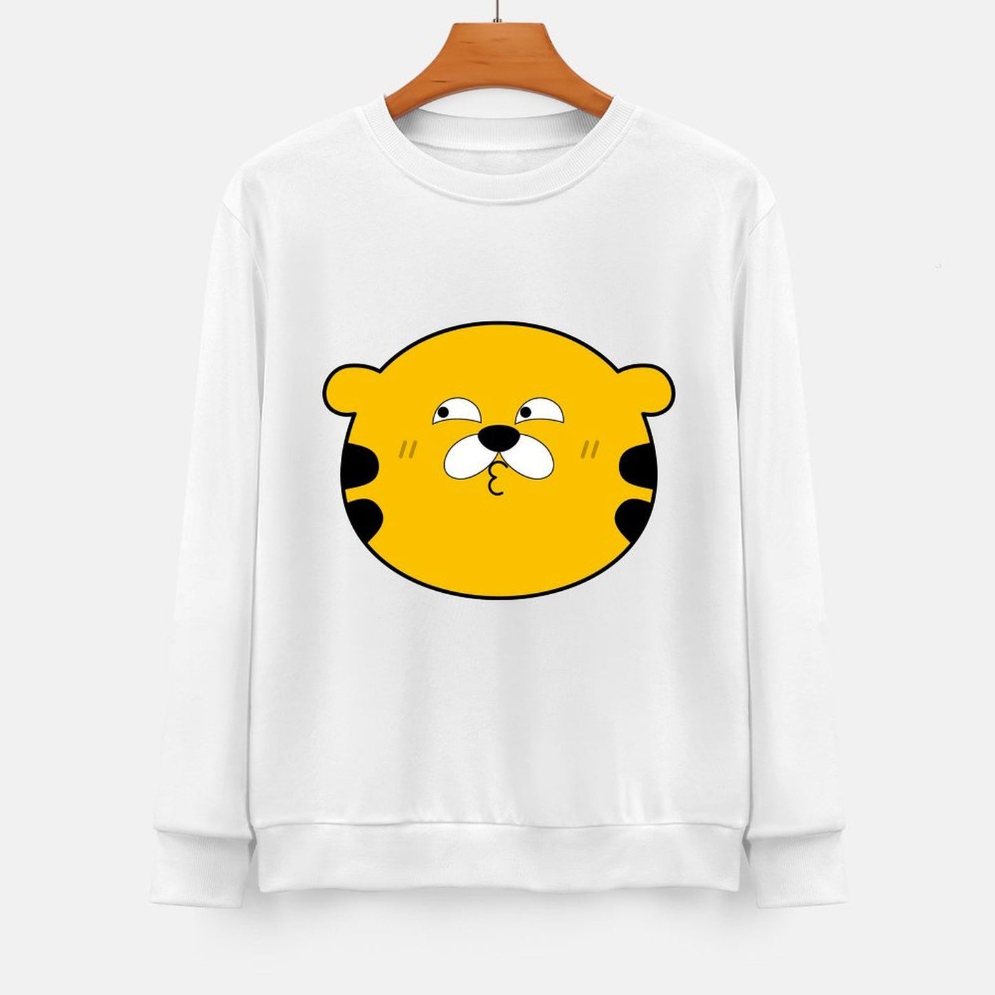 Front Patterned Long Sleeve TopStandard Clean Edges