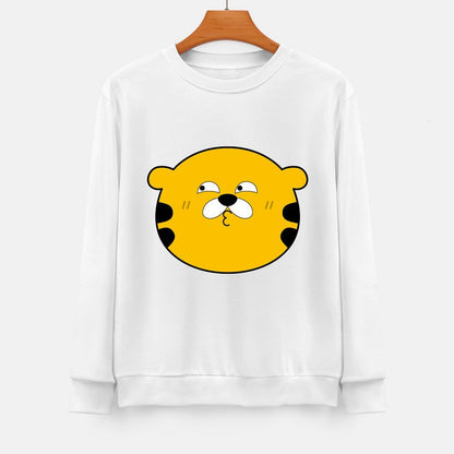 Front Patterned Long Sleeve TopStandard Clean Edges