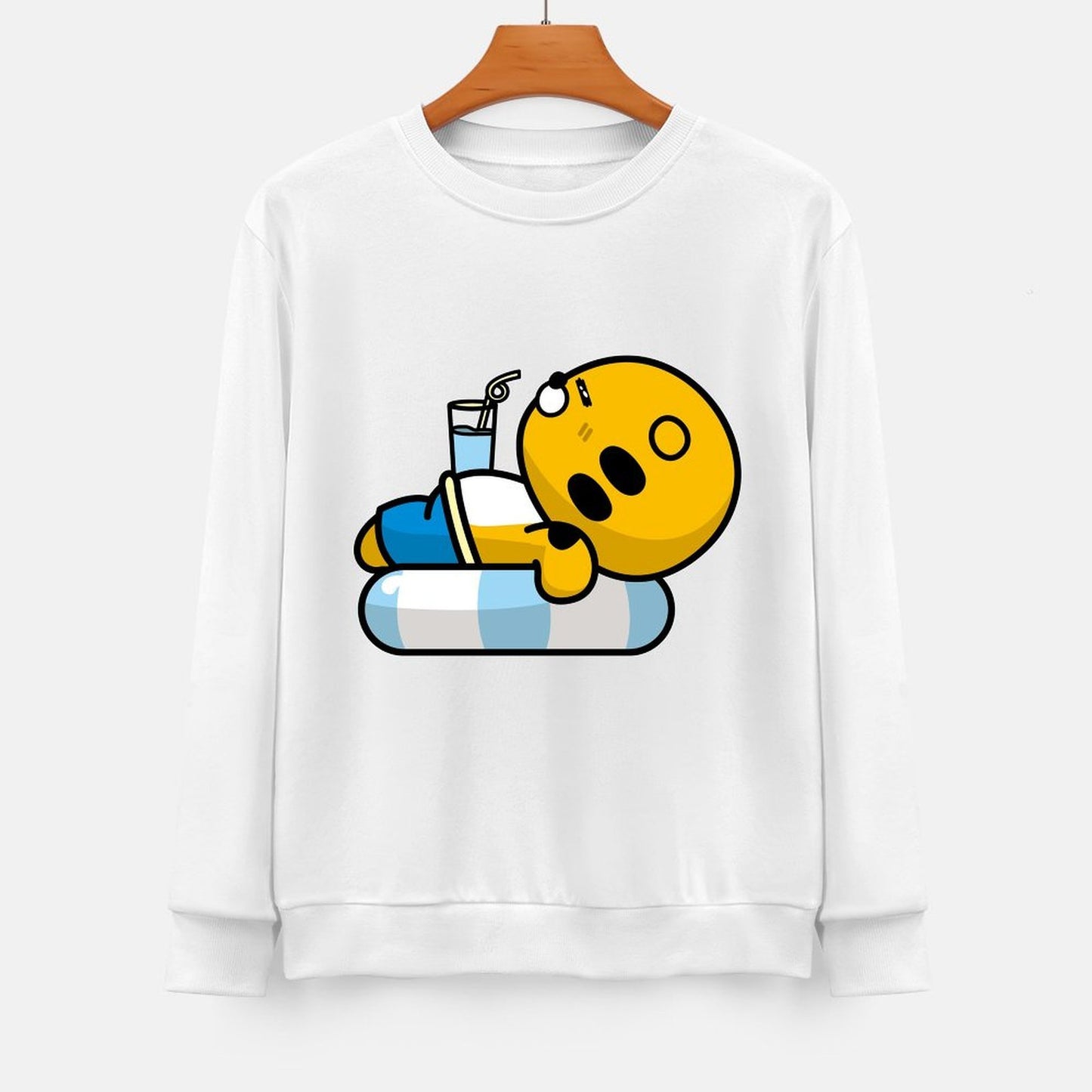 Front Patterned Long Sleeve TopSolid Slim Fit