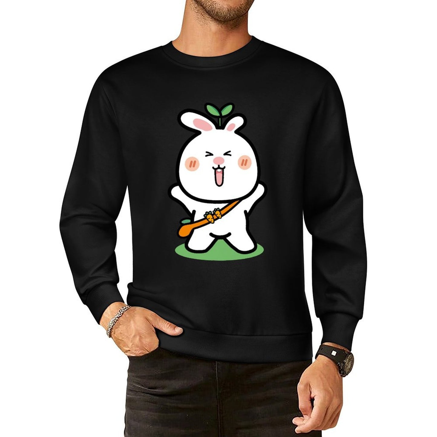 Front Patterned Long Sleeve TopEverydayWear Printed