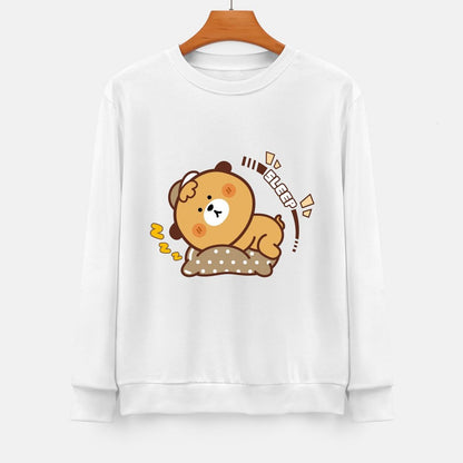 Front Patterned Long Sleeve TopPremium Finish Fade-Resistant