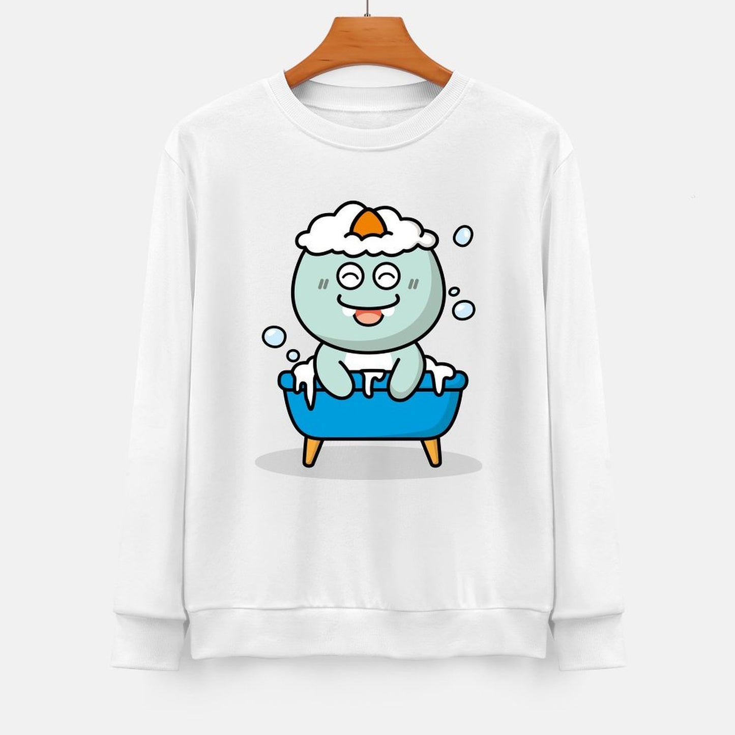 Front Patterned Long Sleeve TopHeavyweight Outdoor