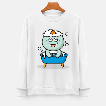 Front Patterned Long Sleeve TopHeavyweight Outdoor