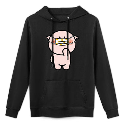 Crisp Print Midweight Front Graphic Hoodies