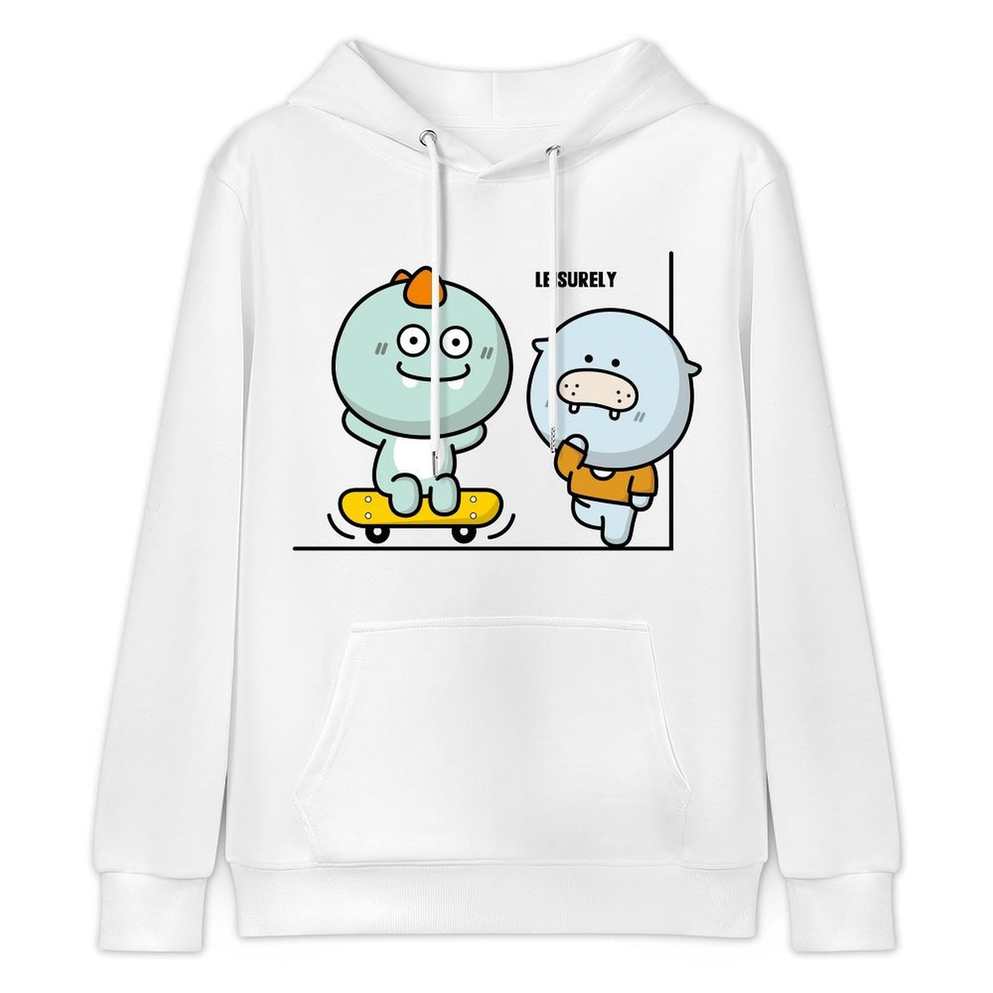 Comfort Simple Front Graphic Hoodies