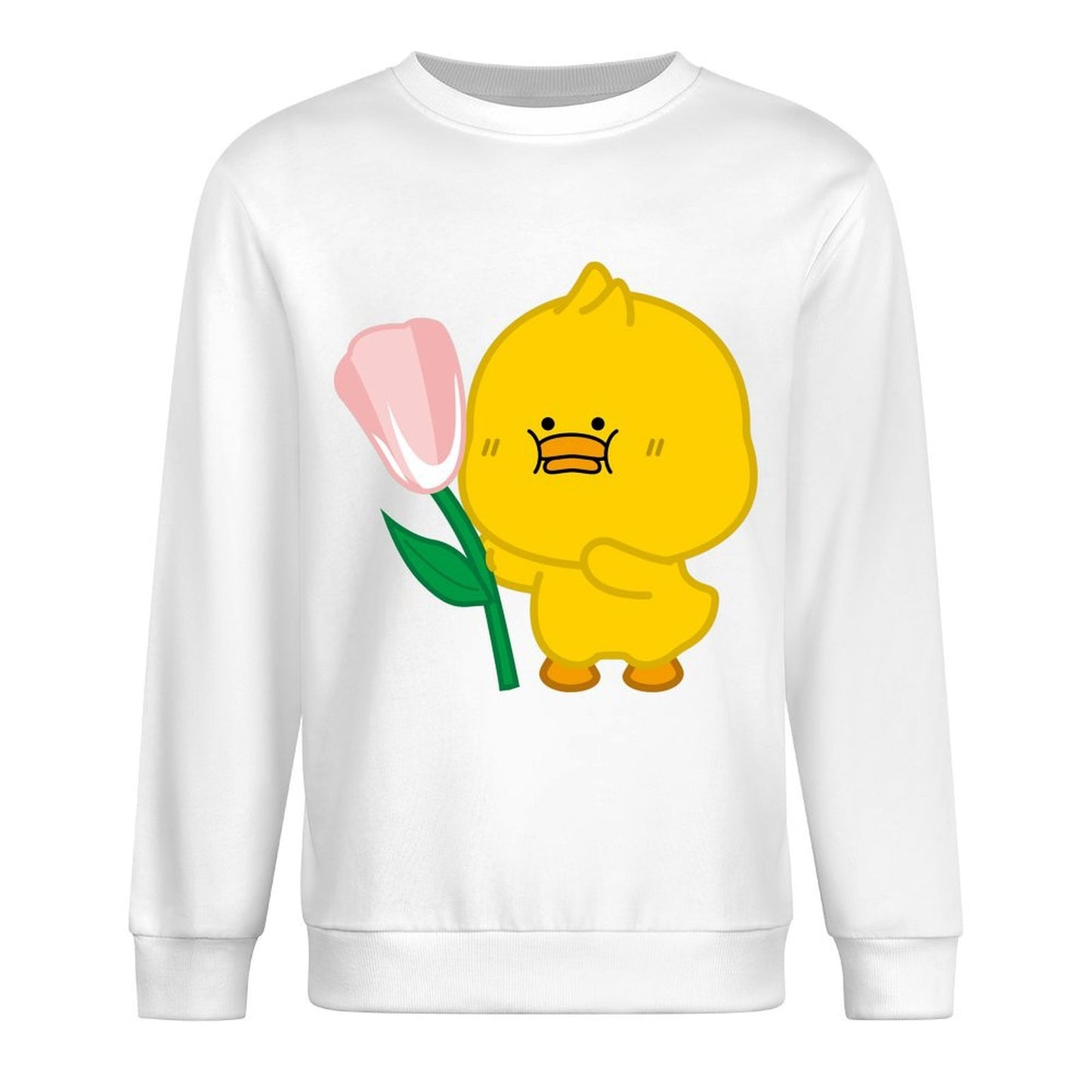 Front Patterned Long Sleeve Top100% Cotton Clean