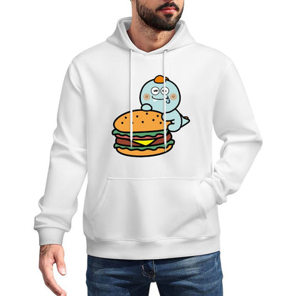 Heat-Transfer Minimalist Front Graphic Hoodies