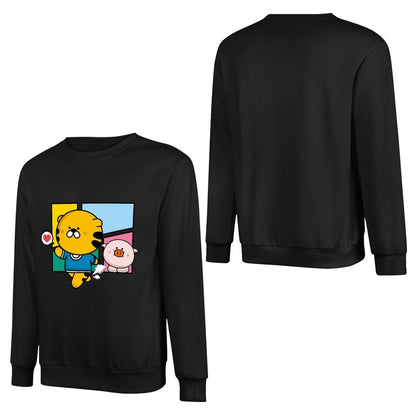 Front Patterned Long Sleeve TopBatch-Printed Relaxed